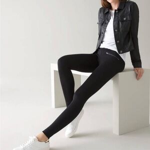 Scuba Knit WHBM Black Runway Leggings